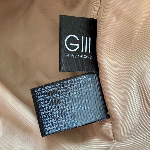 Jones New York Blush Wool Belted Trench Coat - Size 16 Extra Large XL - Picture 5 of 9